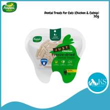 Load image into Gallery viewer, Happi Skippi Just Freeze-dried Dental Treats For Cats 30g Cranberry Catnip Chicken Duck Cod Salmon