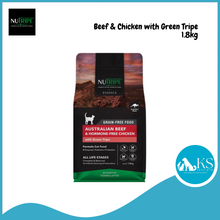 Load image into Gallery viewer, Nutripe Essence Australian Beef and Hormone-Free Chicken with Green Tripe 200g / 1.8kg Cat Feed