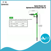 Load image into Gallery viewer, QANVEE Siphon Cleaner (S3/S6) &amp; Optional Gravel Cleaner Add-on Fish &amp; Aquatic