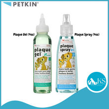 Load image into Gallery viewer, PetKin Plaque Spray (4oz) / Plaque Gel (4oz) Pet Dental Grooming