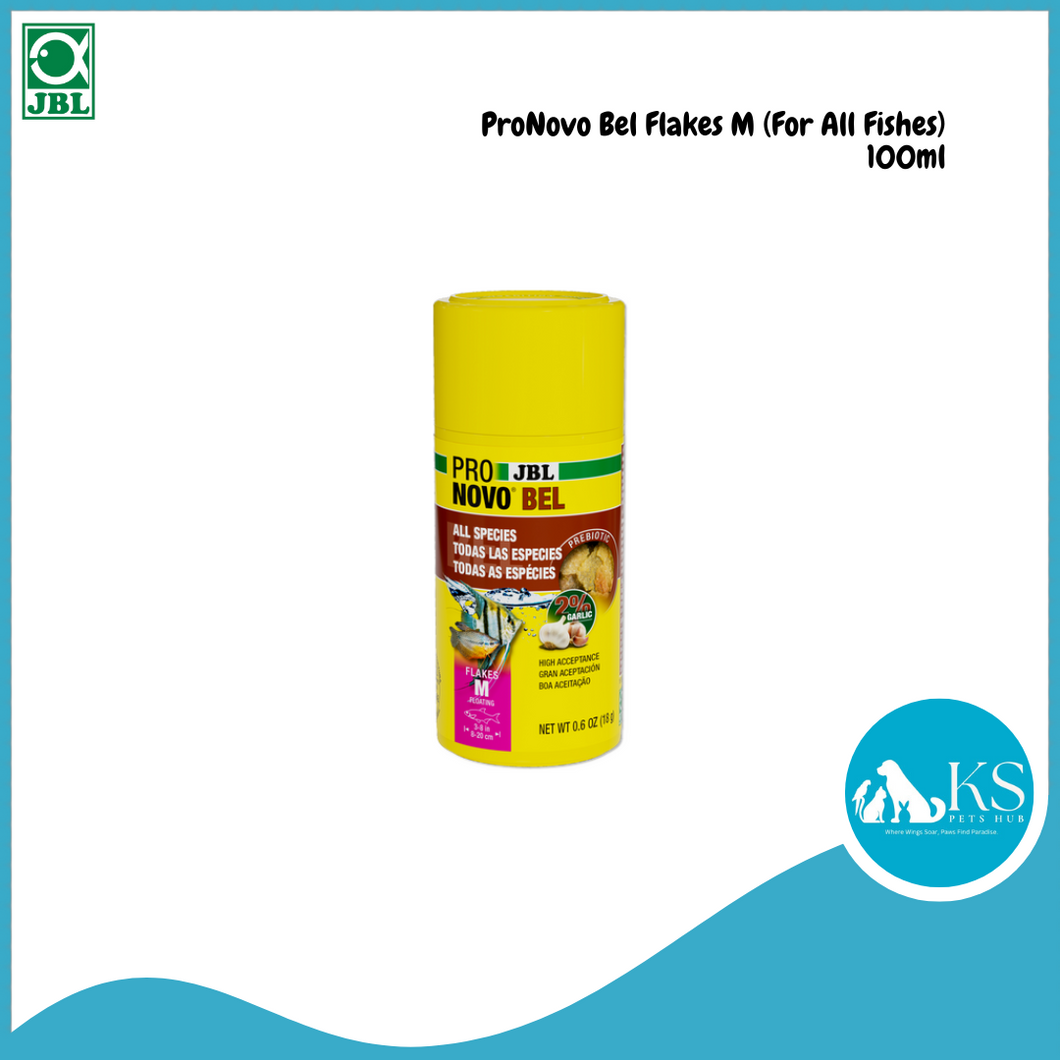 JBL ProNovo Bel Flakes M (For All Fishes) 100ml / 250ml /1000ml Fish Feed
