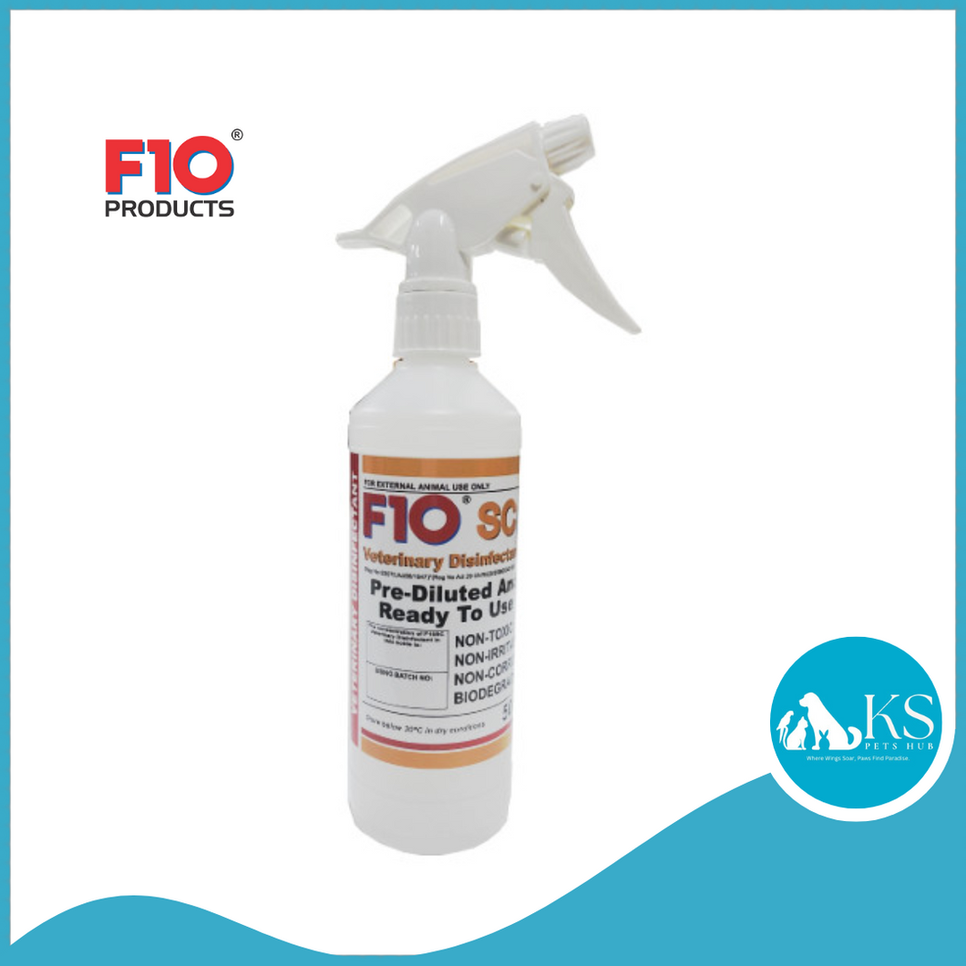 F10 SC Veterinary Disinfectant Pre-Diluted Ready To Use 500ml