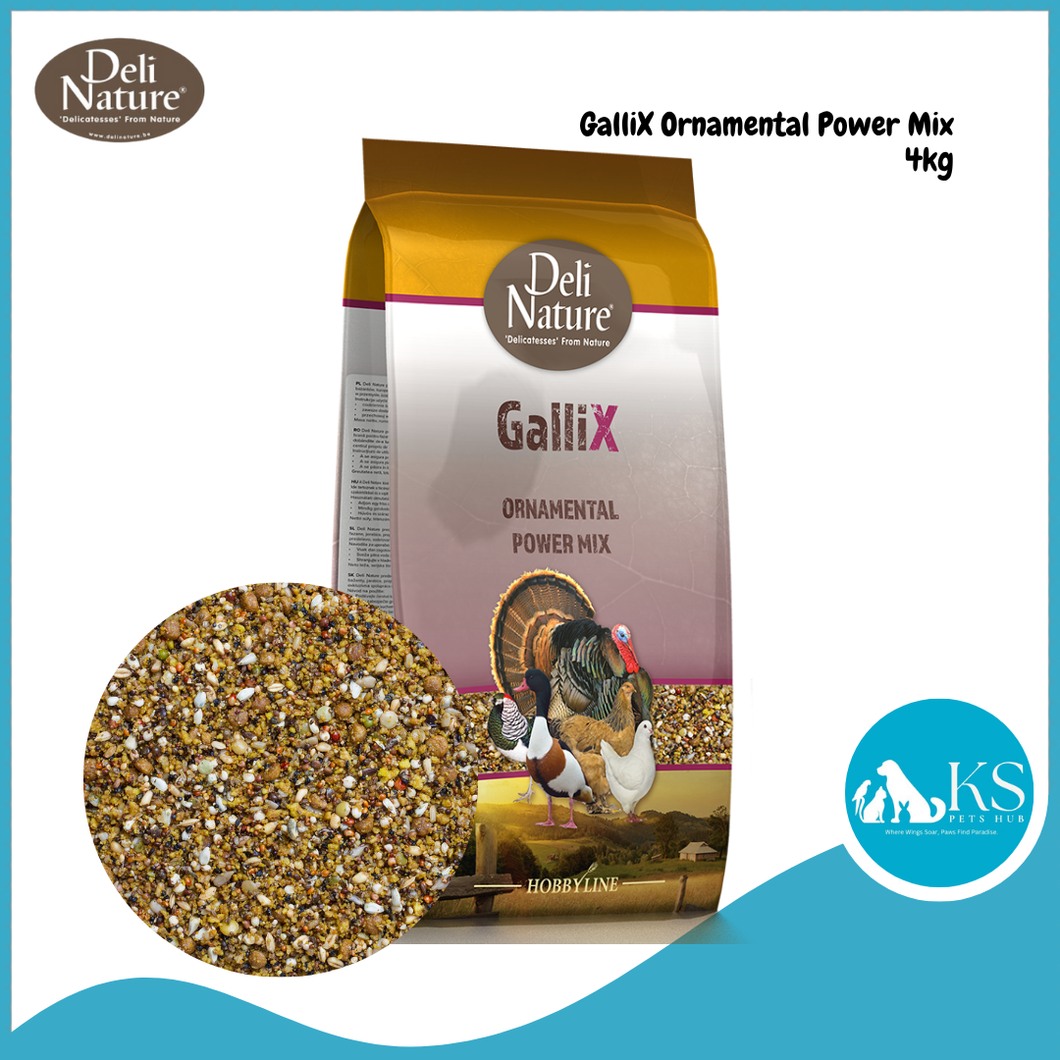 Deli Nature GalliX Ornamental Power Mix 4kg Chicken Bird Food