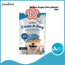 Load image into Gallery viewer, Loveabowl Clean‑A‑Pet Stress‑Free Pet Glove For Cat &amp; Dog Cica Cherry Blossom Cactus 2pcs / 10pcs