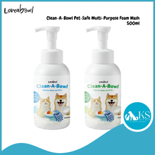 Load image into Gallery viewer, Loveabowl Clean‑A‑Bowl Pet‑Safe Multi‑Purpose Foam Wash 500ml | Unscented &amp; Apple | Safe for Pets | Bowl &amp; Toy Cleaner
