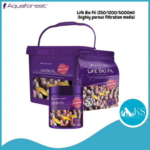 Aquaforest Life Bio Fil (250/1200/5000ml) (highly porous filtration media) Fish & Aquatic