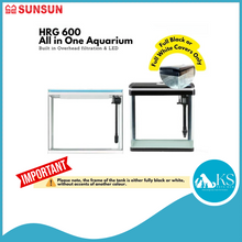Load image into Gallery viewer, SUNSUN HRG-600 Aquarium (60cm) - Tank Only (Black / White) Fish &amp; Aquatic