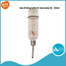 Load image into Gallery viewer, Laroy DUVO PLUS Glass Drinking bottle for small animal (S/M) 177ml / 355ml