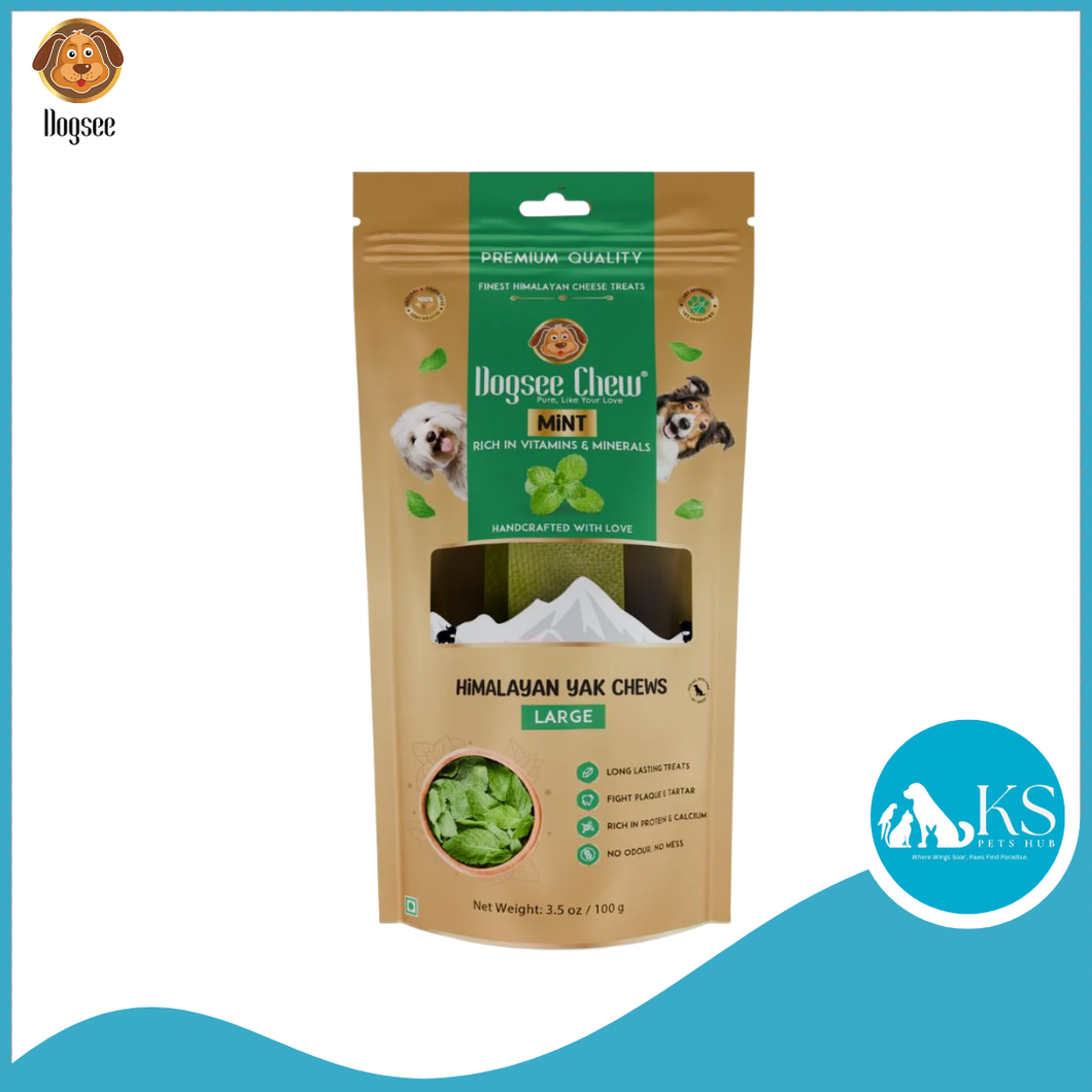 Dogsee Himalayan Yak Chew Bars 100g Medium / Large Assorted Flavors Dog Treat