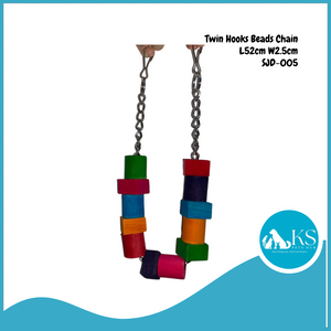 KSPH Twin Hooks Wood Beads Chain SJD-005