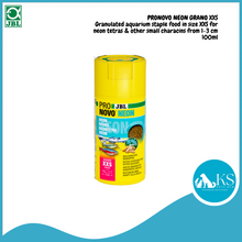 Load image into Gallery viewer, JBL PRONOVO NEON GRANO XXS 20ml / 100ml (size XXS for neon tetras &amp; other small characins from 1-3 cm) Fish &amp; Aquatic