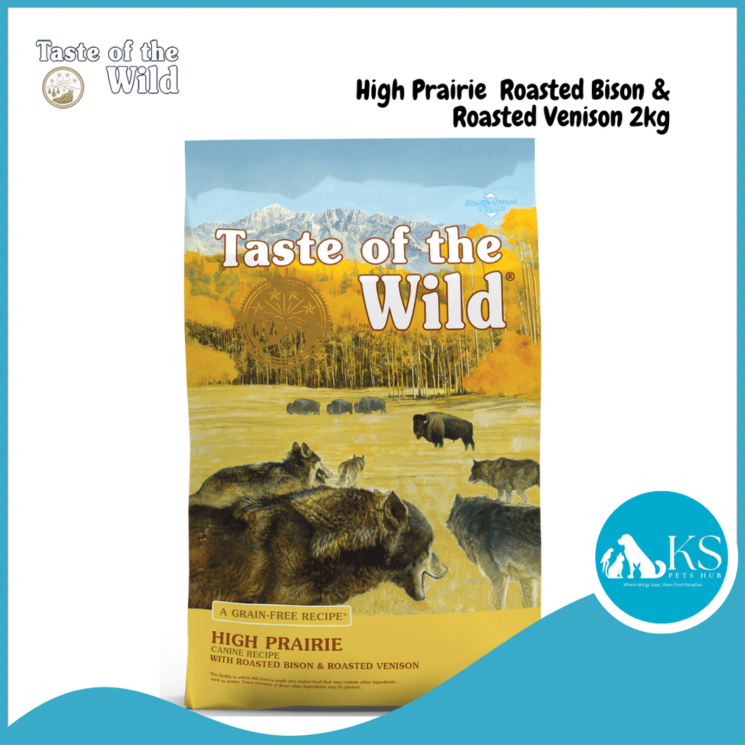 Taste of The Wild High Prairie Canine Dog Recipe with Roasted Bison & Roasted Venison 2kg ~ Adult