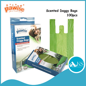 Pawise Scented Doggy Bags 100 pcs Poop Bags