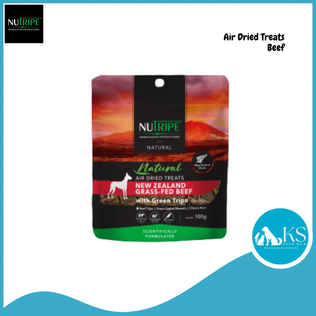 [AIR-DRIED] Nutripe DOG Air-Dried New Zealand Beef / Lamb / Chicken Treats 100g