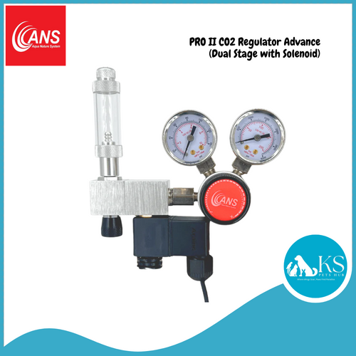 ANS PRO II CO2 Regulator Advance (Dual Stage with Solenoid) Fish & Aquatic