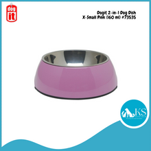 Load image into Gallery viewer, Dogit 2-in-1 Dog Dish-,XSmall, Assorted Color (160 ml) #73535/ #73536/ #73538/ #73539