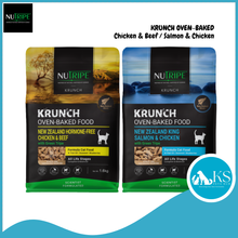 Load image into Gallery viewer, [CAT - KRUNCH] Nutripe Oven-Baked NZ King Salmon &amp; Chicken/NZ Hormone-Free Chicken &amp; Beef with Green Tripe Cat Dry Food 1.6kg / 5.5kg