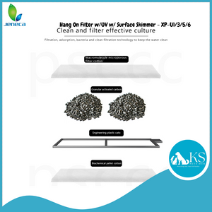 Jeneca Hang On Filter w/UV w/ Surface Skimmer - XP-U1/3/5/6 Fish & Aquatic