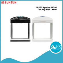 Load image into Gallery viewer, SUNSUN HR-180 Aquarium (18.3cm) - Tank Only (Black / White) Fish &amp; Aquatic