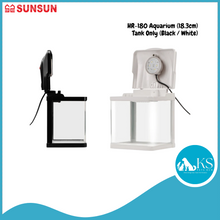 Load image into Gallery viewer, SUNSUN HR-180 Aquarium (18.3cm) - Tank Only (Black / White) Fish &amp; Aquatic