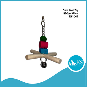 KSPH Small Cross Wood Beads Toy SJE-005