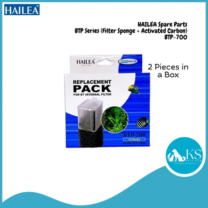 HAILEA Spare Parts - BTP Series (200-1000L/Hr) (Filter Sponge + Activated Carbon) Fish & Aquatic