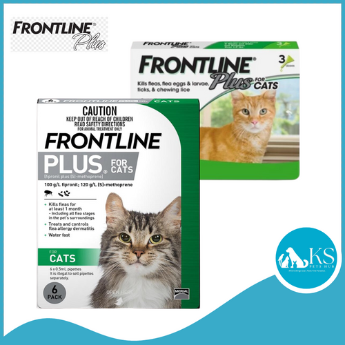 Frontline Plus Spot-on Fleas & Ticks Prevention For Cats 3s / 6s Applicators