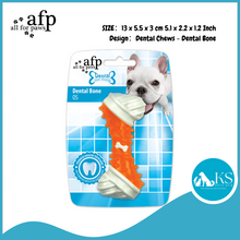 Load image into Gallery viewer, AFP - All For Paws - Dental Bone Dog Chew Teething Puppy - Blue Green Orange