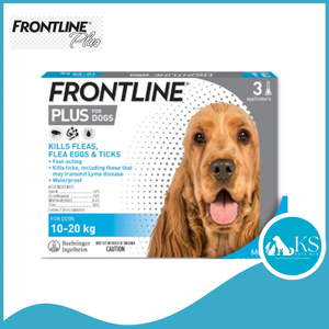 Frontline Plus Spot-On Flea & Ticks Prevention 3s / 6s Applicator For Dogs