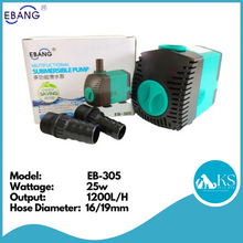 Load image into Gallery viewer, EBANG Submersible Pump - 300 Series (220-3000L/Hr) Fish &amp; Aquatic