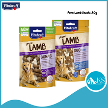 Load image into Gallery viewer, Vitakraft Pure Lamb Bonas / Duo Fish 80g Dog Treats
