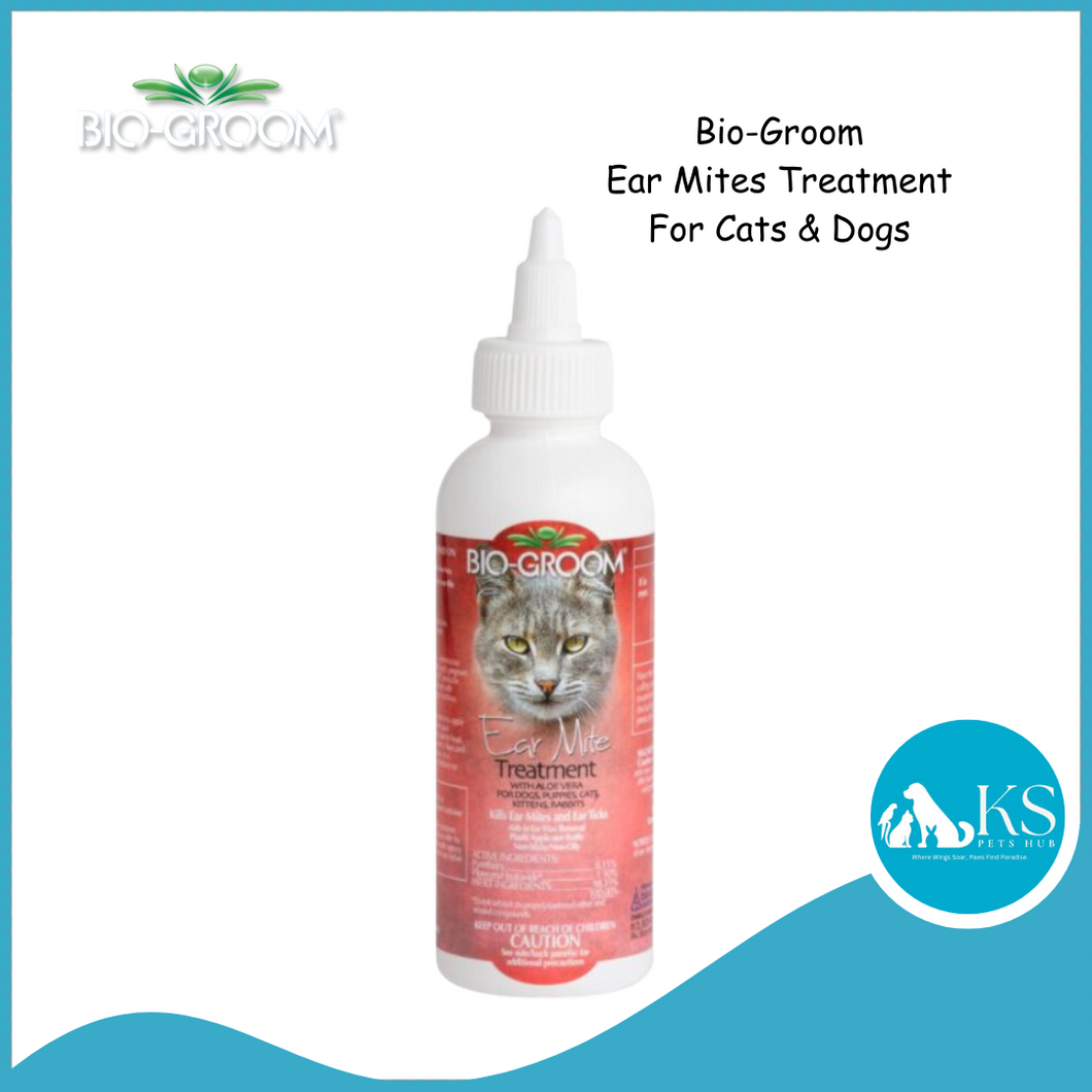Bio-Groom Ear Mite Treatment for Cats and Dogs 4oz