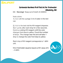 Load image into Gallery viewer, SALIFERT Carbonate Hardness Profi Test kit for freshwater (Alkalinity, KH) Fish &amp; Aquatic