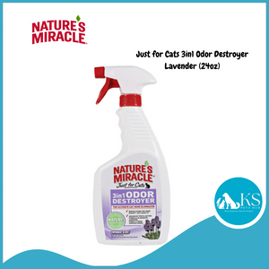 Nature's Miracle Just for Cats 3in1 Odor Destroyer - Lavender (24oz)
