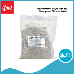 ANS Bacterpore Mini 100/200/1500ml with Net (Super Porous Filtration Media) Fish & Aquatic