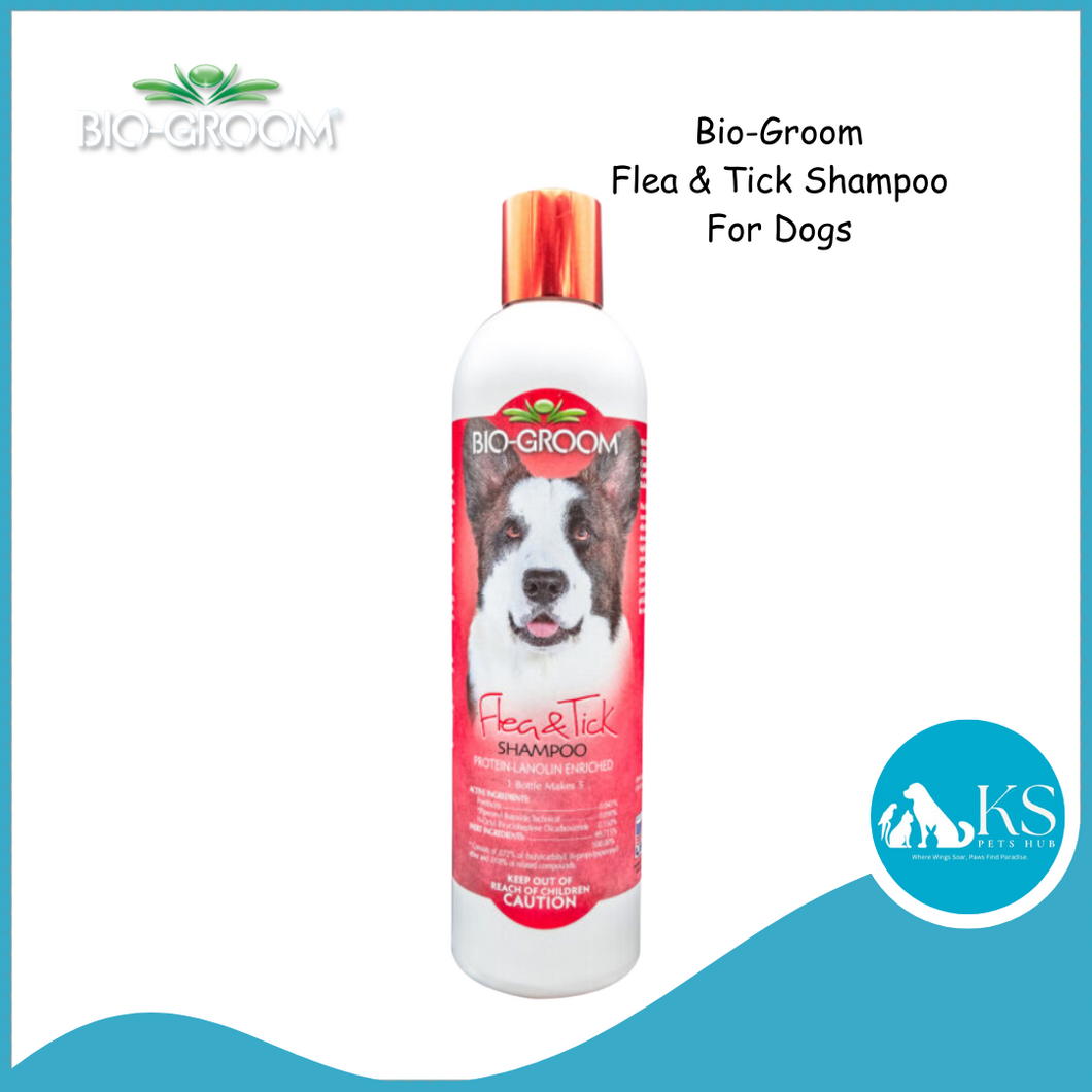 Bio-Groom Flea & Tick Shampoo for Dogs 12oz