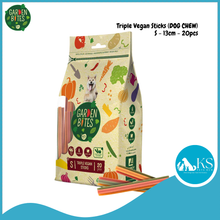 Load image into Gallery viewer, LAROY Garden Bites Triple Vegan Sticks Dog Treat (Small /Medium) Gluten‑Free Dental Care Natural Veggie Chews