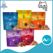 Load image into Gallery viewer, [ CAT ] Straits Pets Air Dried Meaty Jerky 50g - 5 Flavors Dog Treats - Chicken Lamb Beef Fish Duck