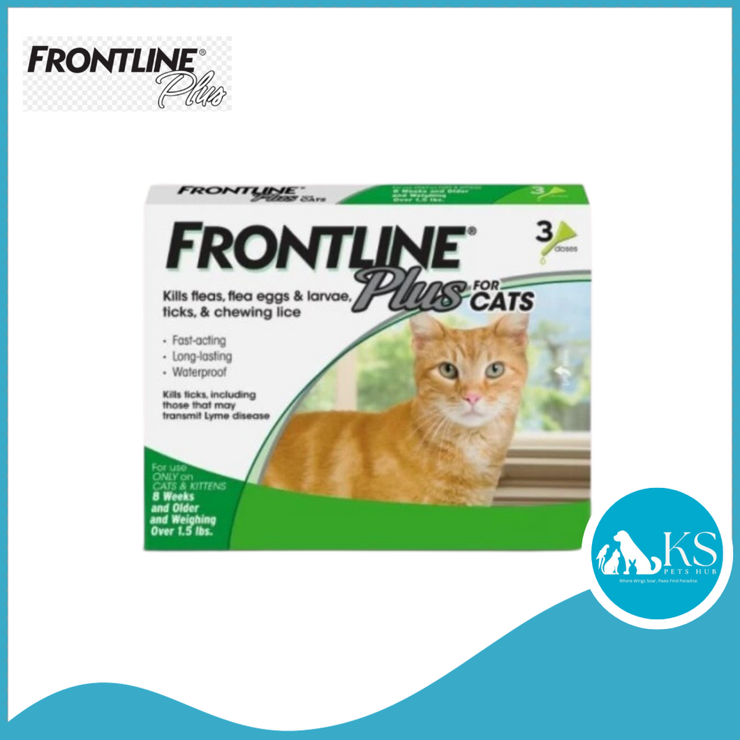 Frontline Plus Spot-on Fleas & Ticks Prevention For Cats 3s / 6s Applicators