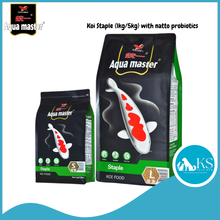 Load image into Gallery viewer, AquaMaster Koi Staple (1kg/5kg) With Natto Probiotics Fish Food