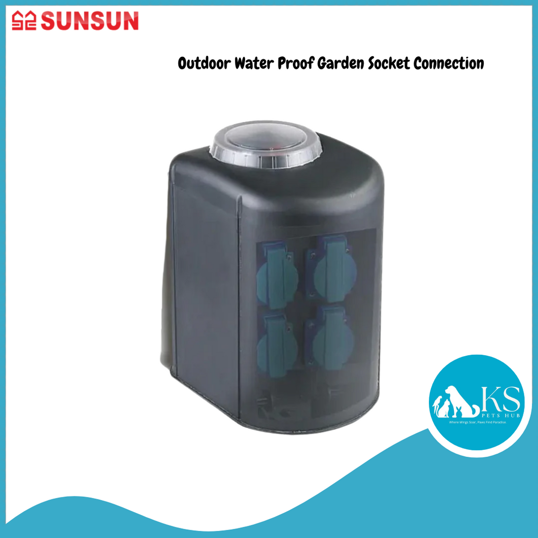 SUNSUN Outdoor Water Proof Garden Socket Connection Fish & Aquatic