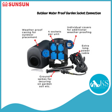 Load image into Gallery viewer, SUNSUN Outdoor Water Proof Garden Socket Connection Fish &amp; Aquatic