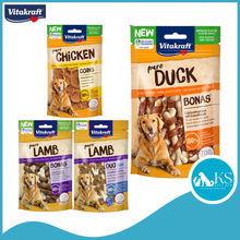 Load image into Gallery viewer, Vitakraft Pure Chicken Coins / Lamb Duck Bonas / Duo Fish 80g Dog Treats
