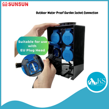 Load image into Gallery viewer, SUNSUN Outdoor Water Proof Garden Socket Connection Fish &amp; Aquatic