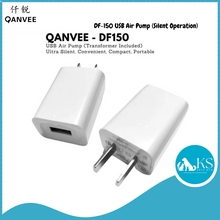 Load image into Gallery viewer, QANVEE DF-150 USB Air Pump (Silent Operation) Fish &amp; Aquatic