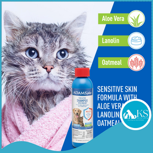 ADAMS Plus Flea & Tick Shampoo with Precor 355ml Cats & Dogs