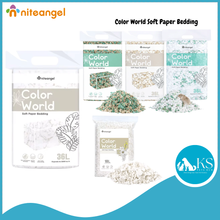 Load image into Gallery viewer, Niteangel Color World Soft Paper Bedding (White 36L / 10L)(Mix 36L) Small Pet Animal