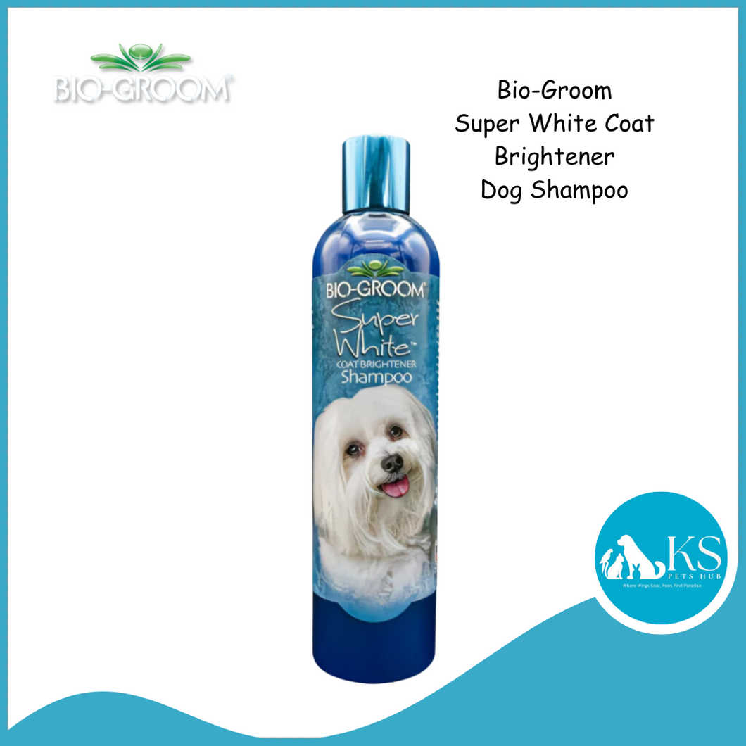 Bio-Groom Super White™ Coat Brightener Dog Shampoo 12oz