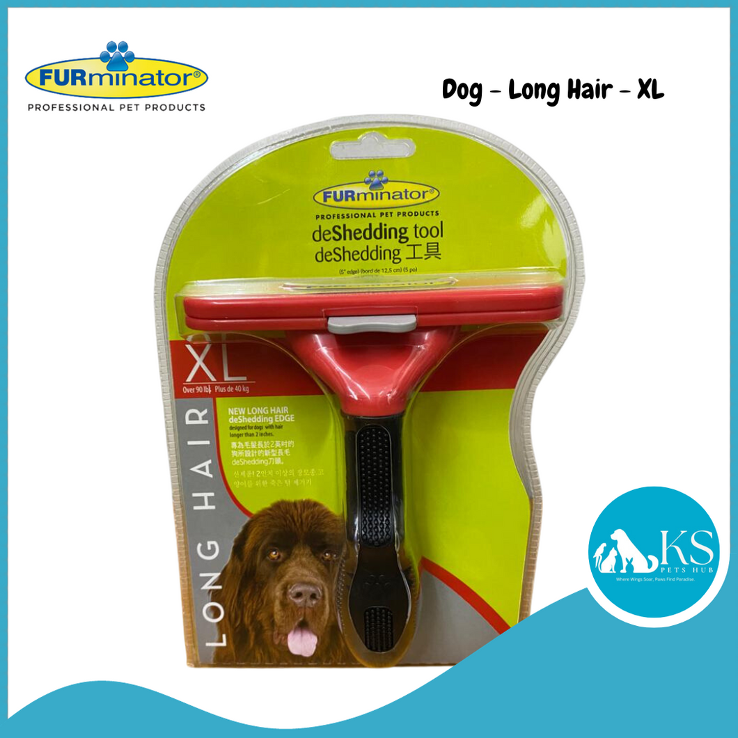 Furminator Deshedding Tool Dog Long Hair - XL