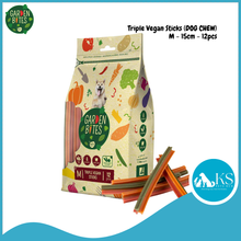 Load image into Gallery viewer, LAROY Garden Bites Triple Vegan Sticks Dog Treat (Small /Medium) Gluten‑Free Dental Care Natural Veggie Chews